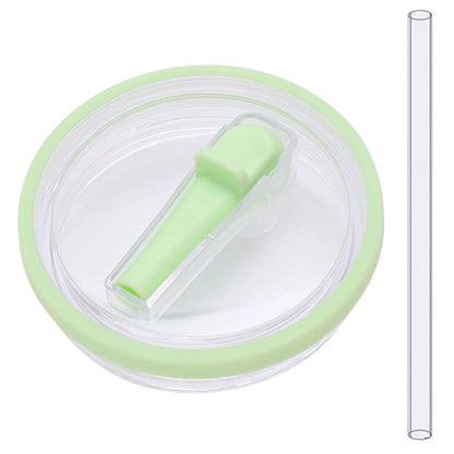 40Oz Tumbler Flip Straw Lid Replacement Spill Proof Resistant Tumbler Lid Reusable Spray Proof Tumbler Cover for stanley Cug Good Vibrations Adult Super Store