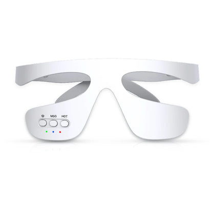 Electric Eye Massager Red Light Relieves Eye Fatigue Eyes Massage Glasses Hot Compress Eye Glasses Massager Dark Circles Remover Good Vibrations
