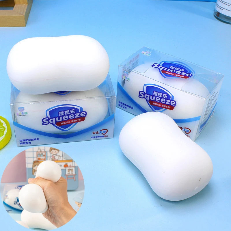 Squishy Soap Party Favors Gifts Simulated Soap Anti-Stress Fidget Toy Squishy Soap Desktop Accessiories Birthday Party Gifts S Good Vibrations