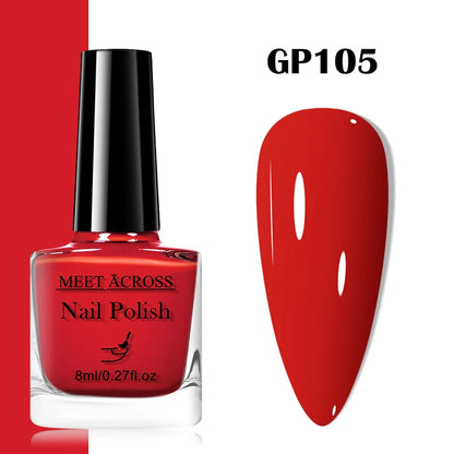 48 Colors Nail Polish Quick Dry No-bake Lasting Water-based Tearable Manicure Not Easy To Fade Semi-permanent Varnish Nail Art Good Vibrations