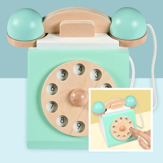 Children's simulated telephone, landline toy, baby model, early education, speaking, puzzle button, making phone calls Good Vibrations
