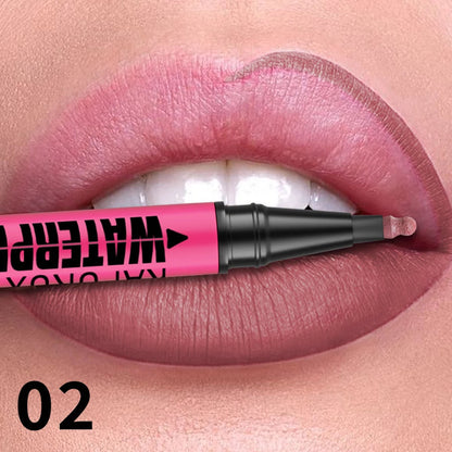 1PC Liquid Matte12-Color Lipliner Pencil Waterproof Plumping Stain Lipstick Natural Lip Liner Outline Lips Contour Makeup Good Vibrations