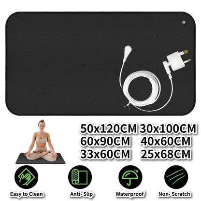 Grounding Mat for Sleep Energy Pain Relief Inflammation Balance Wellness Earth Connected Therapy Grounding Mat Grounding Sheet Good Vibrations