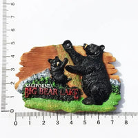 USA Alaska Bear Kawaii Fridge Magnets Tourism Souvenir British Canada Bear Refrigerator Magnetic Stickers Cute Magnet Decor Gift Good Vibrations