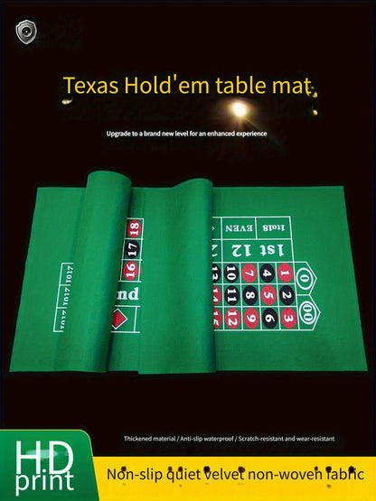 Chip tablecloth, Texas Hold'em velvet table mat, roulette chip cloth, entertainment equipment board game cloth, roulette table m Good Vibrations
