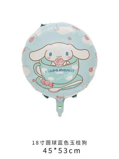 Cinnamoroll Theme Party Supplies Kids Birthday Christmas Decorations Gift Bag Ballons Banner Cake Topper Tableware Accessories Good Vibrations