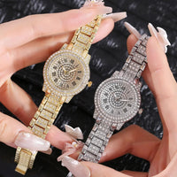 Fashion Women Watch with Shiny Diamond Watch Ladies Luxury Brand Ladies Casual Women Bracelet Crystal Watches Relogio Feminino Good Vibrations