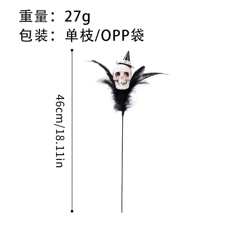 2026 Festival Party Decor Banquet Mini DIY Flower Branch for Halloween Christmas Thanksgiving Day Wedding Party Decorations 1pc Good Vibrations