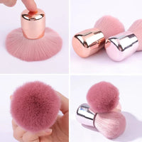 1PCS Professionals Nails Art Mushroom Brush Round Paint Gel Dust Cleaning Make Up Brush Manicure Accessories equipment Tools Good Vibrations