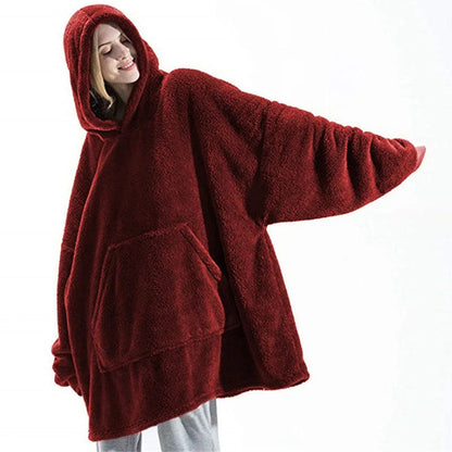 10 Colors Fleece Unisex Loose Hooded Coats Autumn Winter Add Velvet Lover Men And Women Pullover Sweatshirt FYY-9008 Good Vibrations