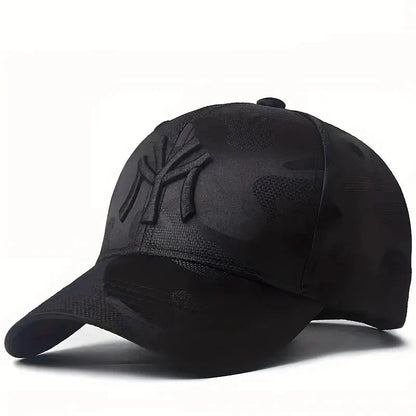 Fashion Letter Embroidery Camouflage Baseball Hats Spring and Autumn Outdoor Adjustable Casual Hats Sunscreen Hat Good Vibrations