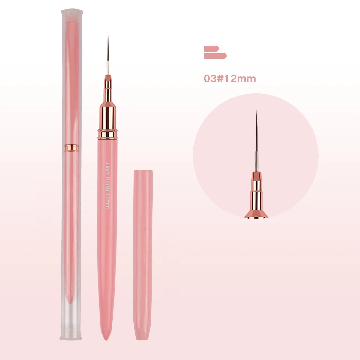 Nail art pen professional nail polish fine line pen with cover metal nail brush DIY painting hook pen pull line nail art tools Good Vibrations