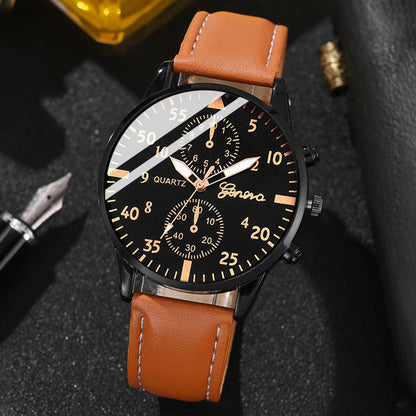 New Hip Hop Mens Fashion Watches Luxury Male Clock Wristwatch Sport MensWrist Watch Bracelet Set Relogio Masculino Good Vibrations
