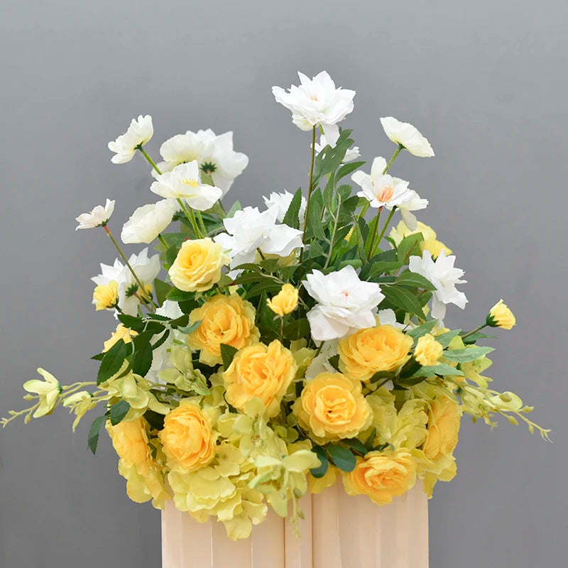 Artificial Flowers Wedding Decoration Welcome Background Floral Art Hanging Flower Row Photo Props Road Leading Flower Ball Chic Good Vibrations
