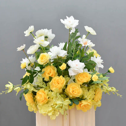 Artificial Flowers Wedding Decoration Welcome Background Floral Art Hanging Flower Row Photo Props Road Leading Flower Ball Chic Good Vibrations