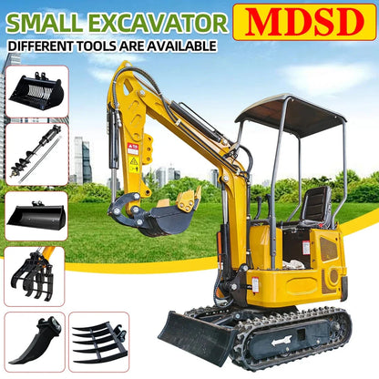 New Mini Excavator For Kubota  Agriculture Crawler 1.2 Tons Excavator Kubota Engine Electric Diesel Mini Excavator For Sale Good Vibrations