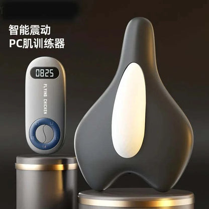 Bicycle seat look-alike massager with remote control for men and women.