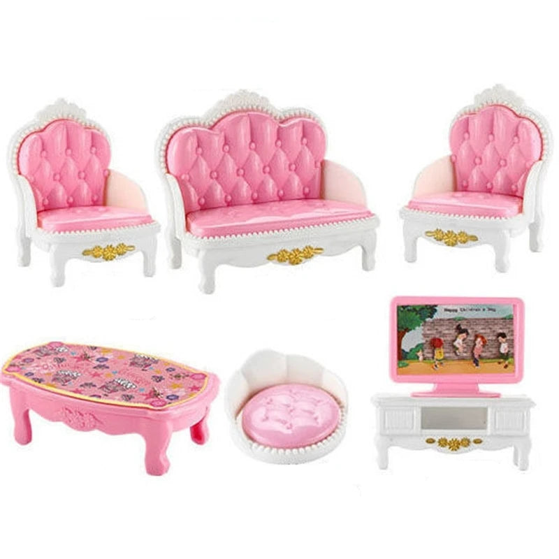 1:12 Miniature Home Furniture Set, Doll Accessories For Bedroom, Living Room, Kitchen And Bathroom, Doll House Accessories, Gift Good Vibrations