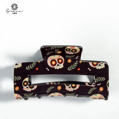 Women's Ghost Pumpkin Hairpin Ghost Face Halloween Grab For Cool Girls Funny And Joyful Hairpin Spider Web Side Clip Decorations Good Vibrations