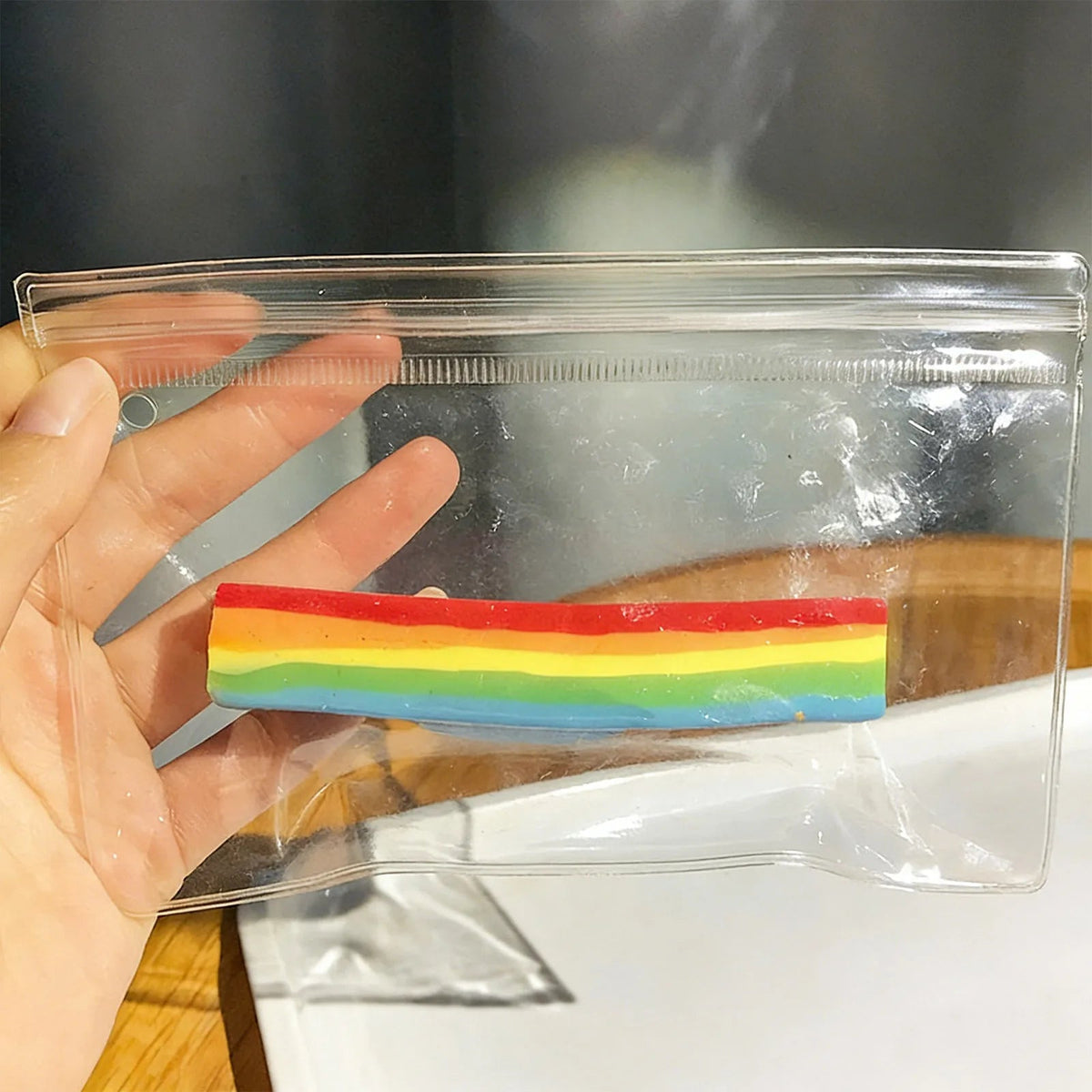 Squishy Sour Sugar Rainbow Strips Stress Autism Sensory Toy Stress & Anxiety Relief Toys Pinch Decompression Toy for Adult Good Vibrations