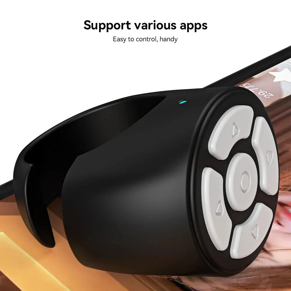 Scrolling Ring Wireless Finger Shutter Remote Control Page TurnerMobile Phone Controller Bluetoothcompatible For Home Travel Car Good Vibrations Adult Super Store