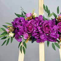 Artificial Wedding Arch Flower Wedding Garland Silk Flower Row Wedding Table Centerpiece Floral Backdrop Wall Arch Decoration Good Vibrations