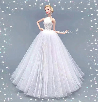fashion for barbie elegant lady wedding dress for 30cm doll clothes princesa for bjd 1/6 dress long dress accessories Good Vibrations