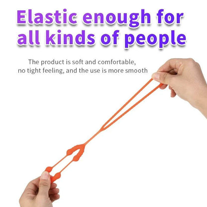 Elastic orange semen lock ring, soft and comfortable male masturbator.