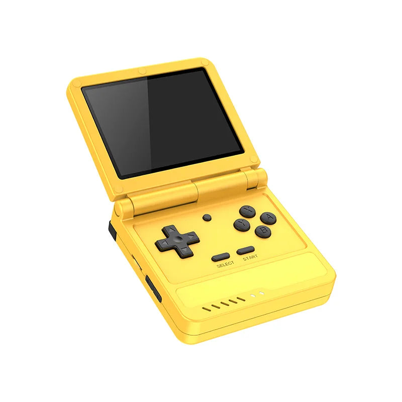 New Games V90s Retro Flip Handheld Game Player 3.5 inch Foldable Open-sourse Handheld Console Pocket Mini Video  Game Player Good Vibrations