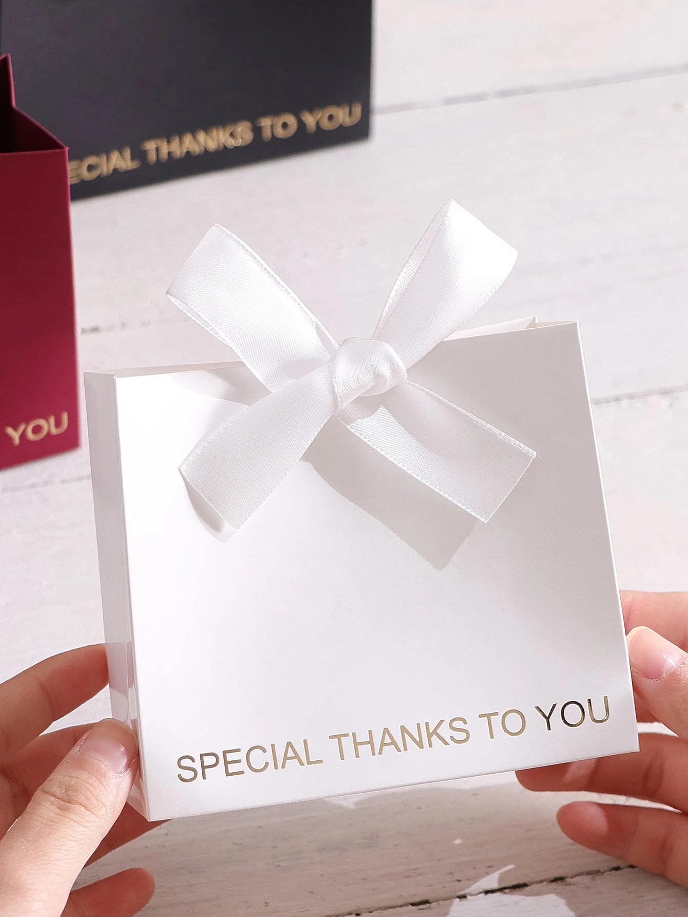 5 Small Gift Boxes with Elegant“Special Thanks” Messages Perfect for Wedding Gifts, Birthday Gifts and Thank-You Gifts Availabl Good Vibrations