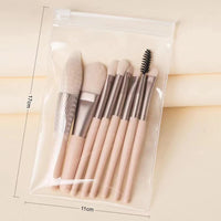 8Pcs Portable Makeup Brushes Set Cosmetic Powder Eye Shadow Foundation Blush Blending Concealer Beauty Make Up Tool Brushes Hot Good Vibrations