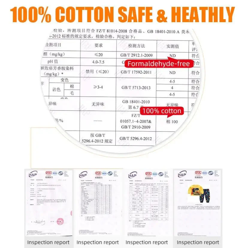 Kids Clothes Children Sets Children's Clothing Boys Girls CottonAutumn winter Clothing Pants Sleepwear Underwear Christmas Gift Good Vibrations