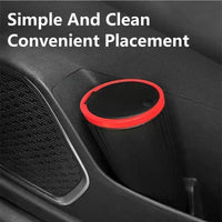 Universal Car Trash Bin Can Mini Auto Dust Organizer Car Interior Rubbish Bag Garbage Container Storage Box Bucket Auto Accessor Good Vibrations