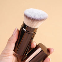 MAANGE 1PCS Retractable Foundation Makeup Brush Soft Fluffy Blusher Powder Concealer Makeup Brush Portable Cosmetic Makeup Tools Good Vibrations