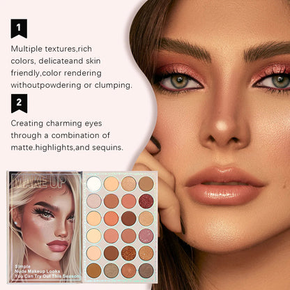 78 Colors of Eye Shadow, Blush and Lip Gloss All-in-One Makeup Palette with Rich Colors, Fine Powder and Easy to Apply Good Vibrations