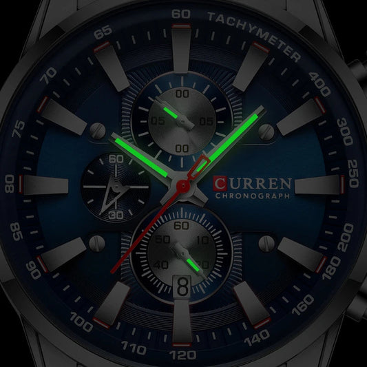 New Watches for Men Top Luxury Brand CURREN Quartz Men’s Watch Sport Waterproof Wrist Watches Chronograph Date Relogio Masculino Good Vibrations
