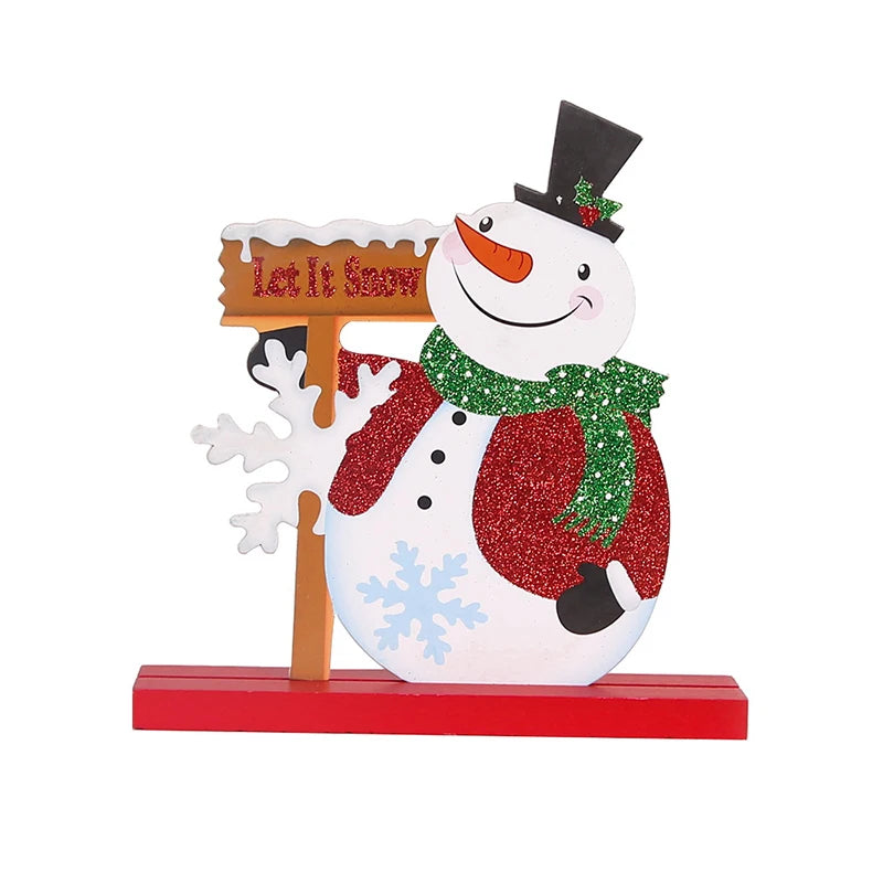 Christmas Tree Children's Handmade DIY Stereo Wooden Christmas Tree Scene Layout Christmas Decorations Ornaments Hot Good Vibrations