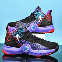 Basketball Shoes Men Field Training Non-slip High-top Luxyry Design Mesh Breathable Sneakers Pro Original Kids Basketball Boots Good Vibrations