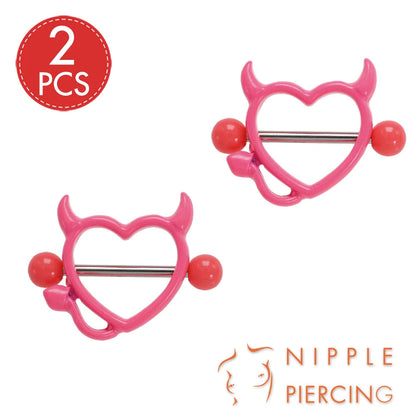 1Pair Surgical Steel Nipple Rings Nipple Piercing Bar Jewelry for Women Men with Sparkle CZ 14G Barbell Body Jewelry Accessories Good Vibrations