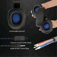 Wired PS4/PS5/Xbox/Smartphone/PC Headset Gaming Headset 120° Adjustable Gamer Headset with Noise Cancelling Microphone Good Vibrations