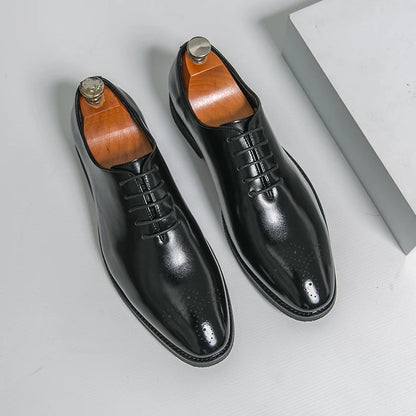 Men's Dress Shoes Trend Wedding Social Casual Leather Men Office Casual Business Shoes High Quality Formal Oxford Shoes Male Good Vibrations