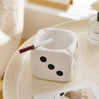 Dice Ashtray Modern Home Living Room Decoration Office Meeting Room Desktop Ornament Smoking Accessories Ash Tray Gift Good Vibrations Adult Super Store