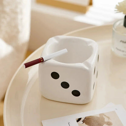 Dice Ashtray Modern Home Living Room Decoration Office Meeting Room Desktop Ornament Smoking Accessories Ash Tray Gift Good Vibrations Adult Super Store