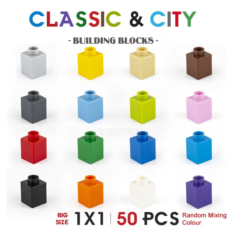 NEW Big Building Blocks For Toddlers Baby Large Classic Building Bricks Set Toys Kids Christmas Gift Compatible With Major Brand Good Vibrations