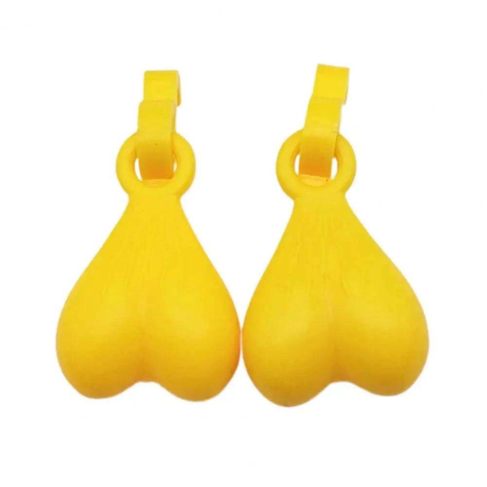 2Pcs Resin Croc Balls Shoe Charm Hanging Pendant Outdoor Sandals Novelty Testis Funny Sandal Shoes Ball Ornaments Shoe Buckle Good Vibrations