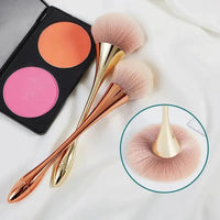 Rose Gold Powder Blush Brush Professional Make Up Brush Large Cosmetic Face Cont Cosmetic Face Cont Brocha Colorete Make Up Tool Good Vibrations
