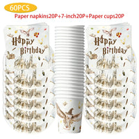 Magic School Birthday Party Decoration Disposable  Paper Plate Cup Napkin Balloons Gifts Magician Kids Baby Shower Party Supplie Good Vibrations