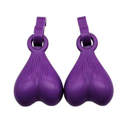 2Pcs Resin Croc Balls Shoe Charm Hanging Pendant Outdoor Sandals Novelty Testis Funny Sandal Shoes Ball Ornaments Shoe Buckle Good Vibrations