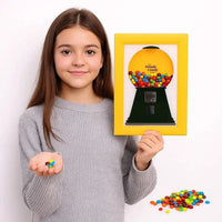 Creative Candy Dispenser Picture Frame Dust-proof Moisture-proof Hanging Handy Candy Frame Rotating Funny Good Vibrations