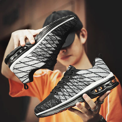 Men Running Shoes Fashion Breathable Outdoor Male Sports Shoes Sneakers Women Comfortable Athletic Footwear Good Vibrations